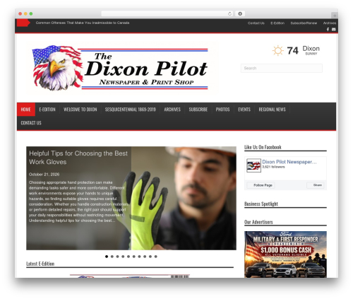 Webads admin WordPress plugin - dixonpilot.com