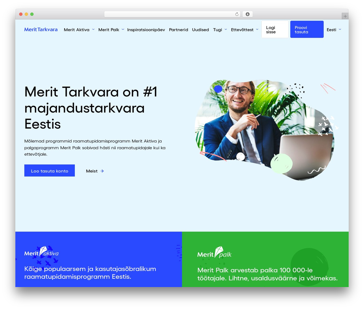 Neway theme WordPress - merit.ee