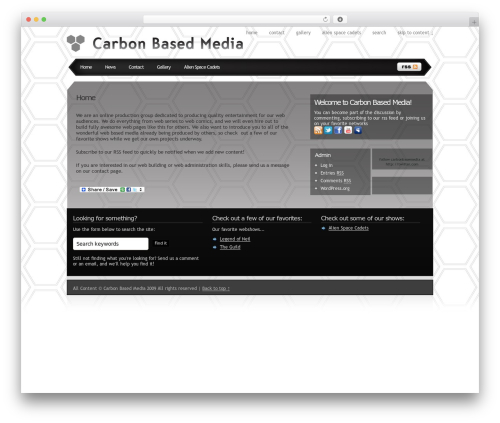 Pixel WordPress theme - carbonbasedmedia.com