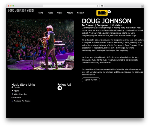 WordPress YouTube plugin (youtube-video-gallery) free WordPress plugin - dougjohnsonmusic.com