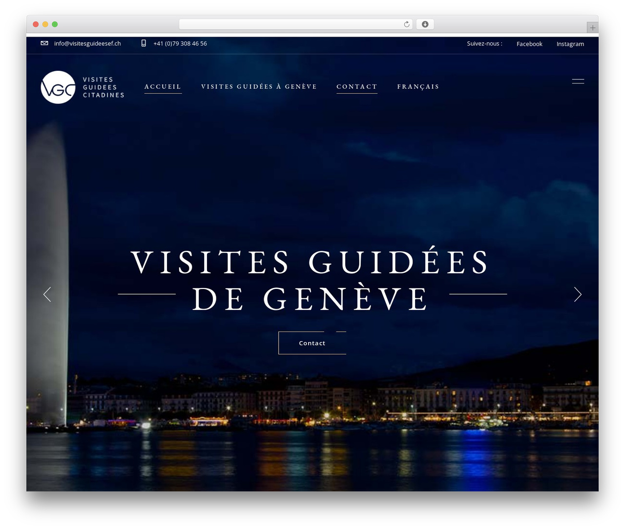 Theme WordPress Musea - visitesguideesef.ch