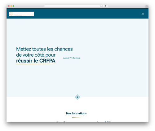 Vingtcinq WordPress theme - pre-barreau.com
