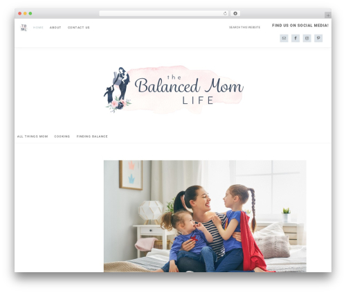 WordPress theme Splendor Theme - thebalancedmomlife.com