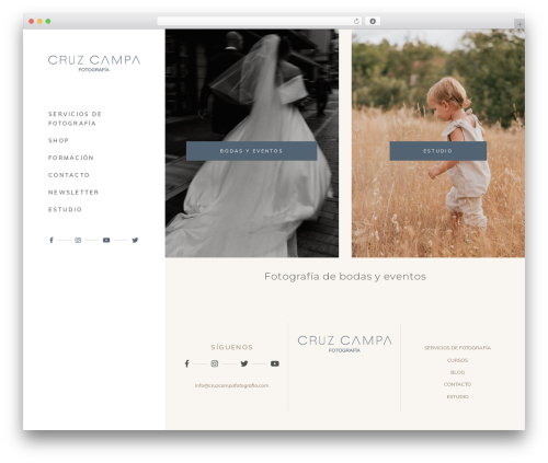 Solene theme WordPress - cruzcampafotografia.com