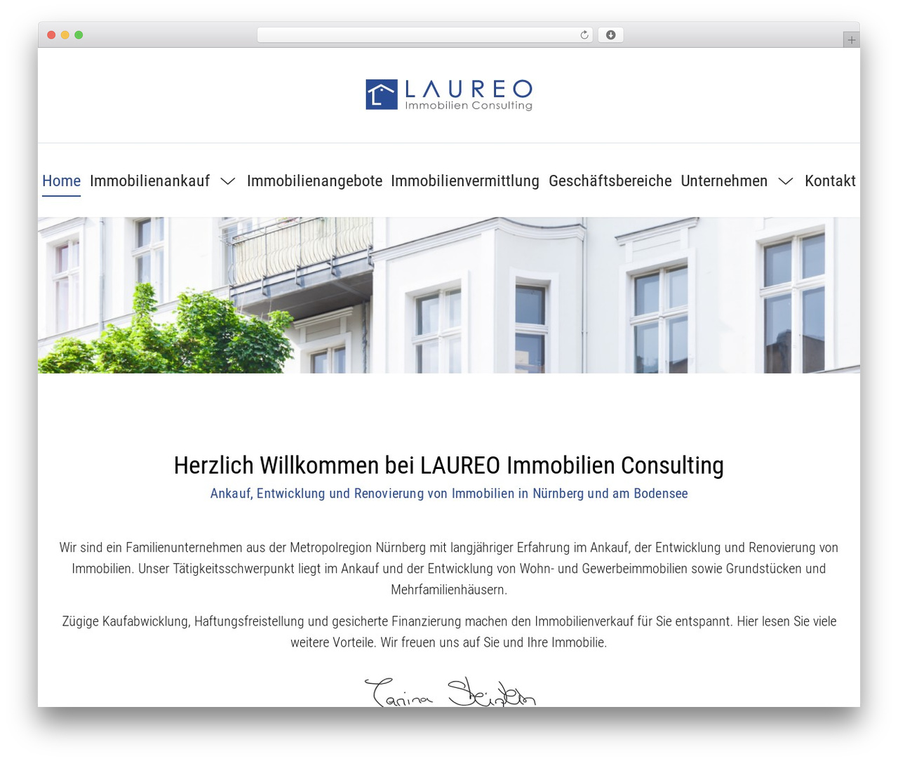 Theme WordPress screenwork - laureo.de