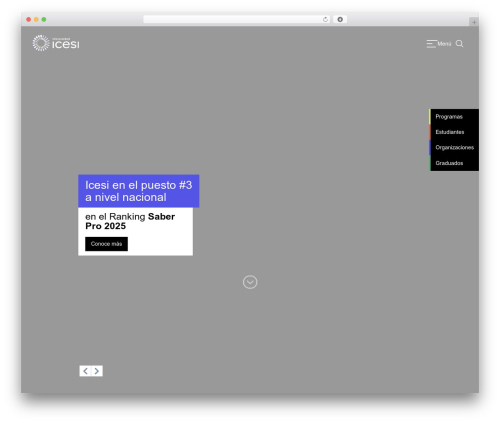 Vectorial Theme WP theme - icesi.edu.co