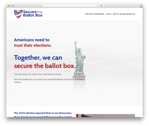 WordPress theme Bee Morris Dev - securetheballotbox.com