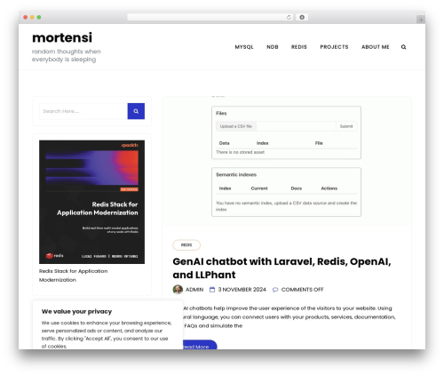 minimalblog WordPress free download - mortensi.com