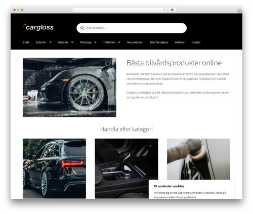 Storefront WordPress store theme - cargloss.se
