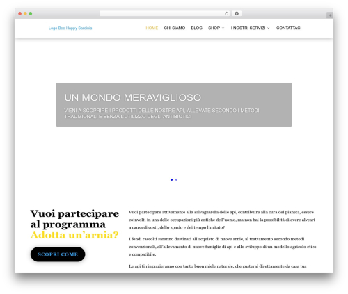 Theme WordPress Divi - beehappysardinia.com