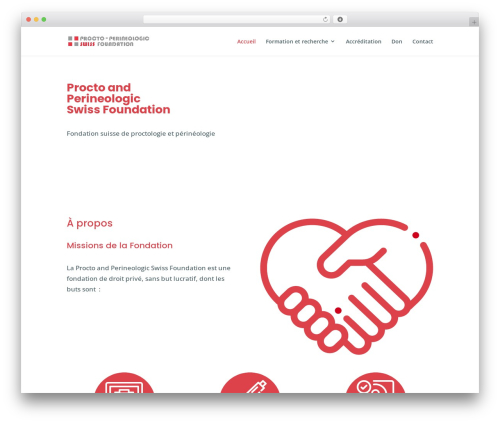 WordPress theme Divi - procto-perineology-foundation.ch
