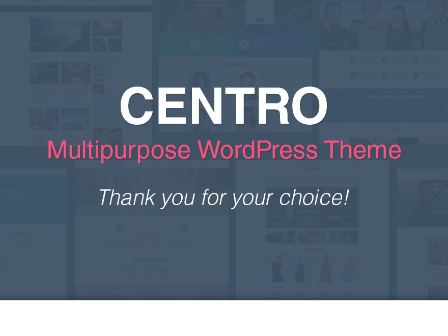 Centro theme WordPress by RenkliBeyaz - Salih Ozovali