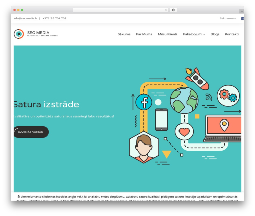 Seosight WordPress theme design - seomedia.lv
