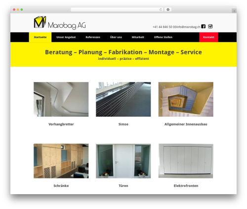 Theme WordPress Construction PRO - marobag.ch