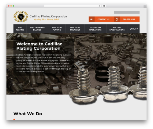 Theme WordPress Cadillac Plating - cadillacplating.com
