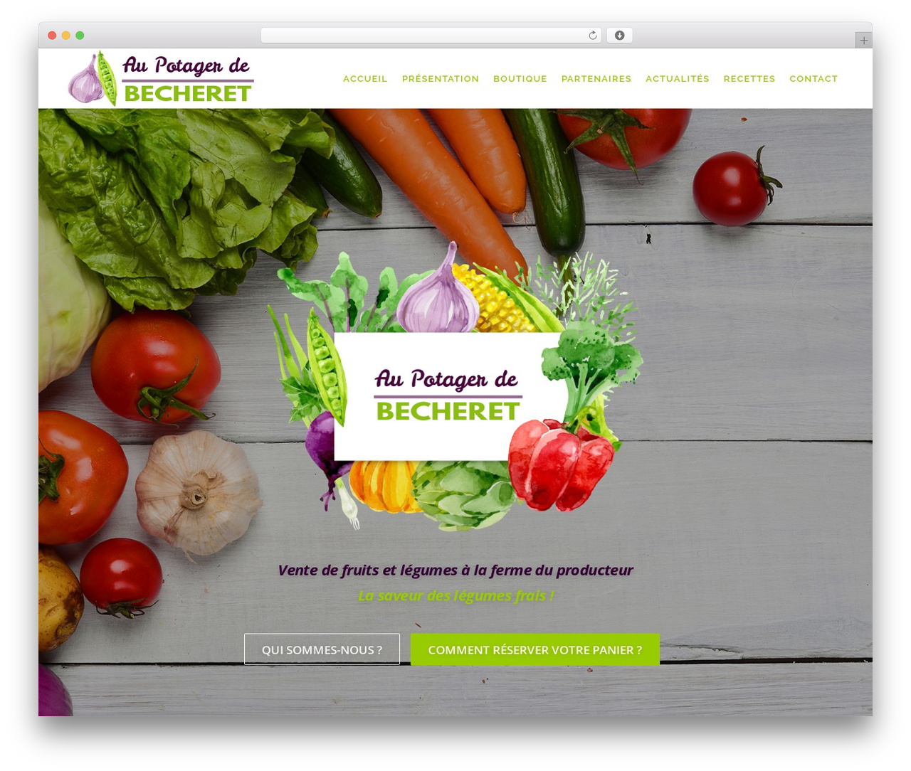 Theme WordPress OnePress - au-potager-de-becheret.com