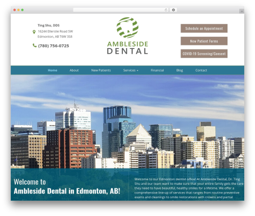 WordPress theme Practice - amblesidedentist.com