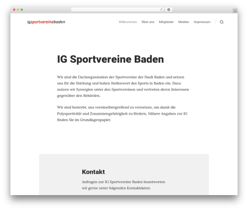 CoBlocks WP theme - ig-sportvereine-baden.ch