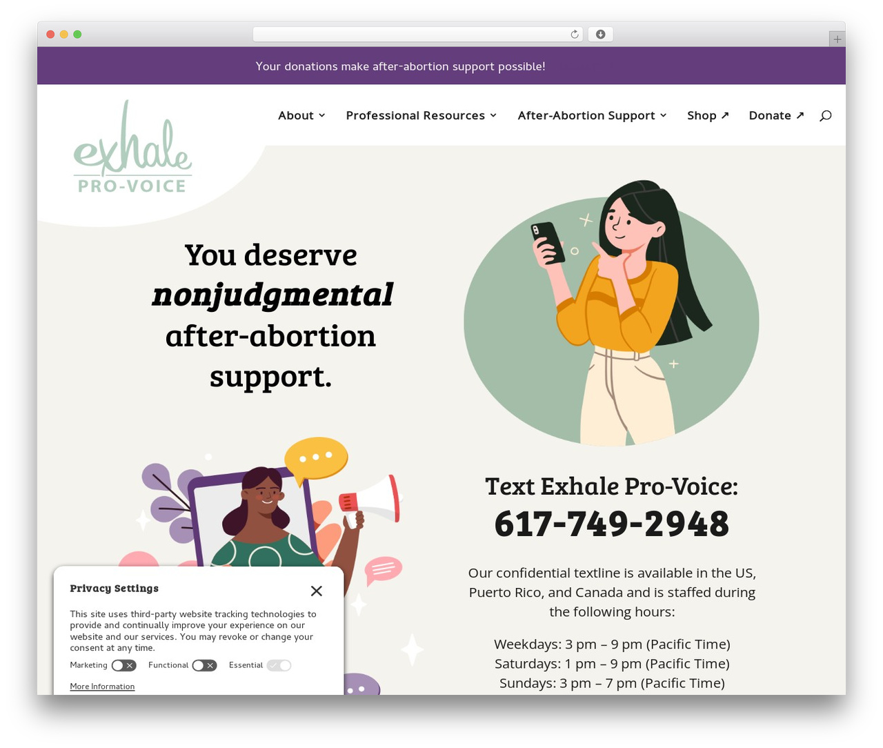 Divi theme WordPress - exhaleprovoice.org