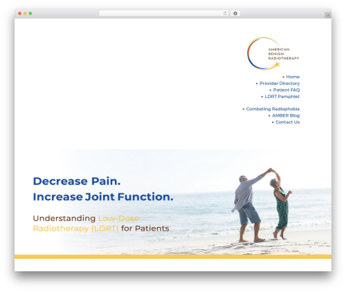 Divi WordPress theme design - lowdoseradiotherapy.com