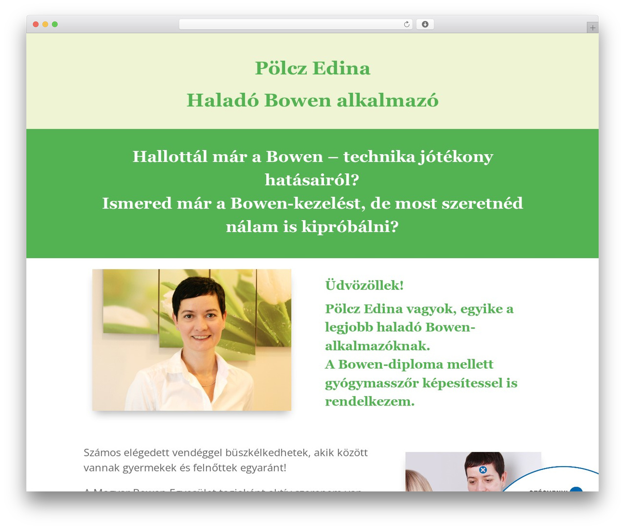 Divi WordPress theme design - edinabowen.hu