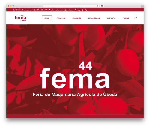 Divi WordPress theme - feriamaquinariaagricolaubeda.com