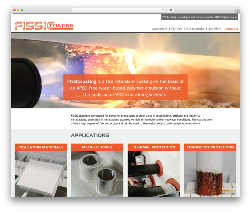 Fissiccoating WordPress theme design - fissiccoating.com