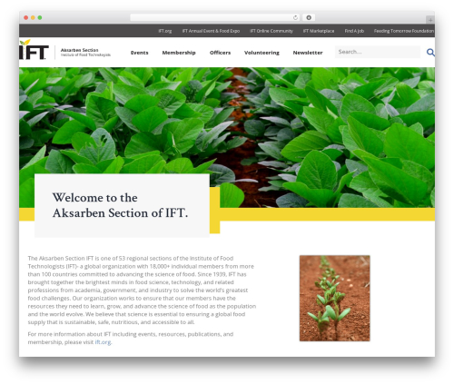 IFT Section WordPress theme - aksarbenift.org