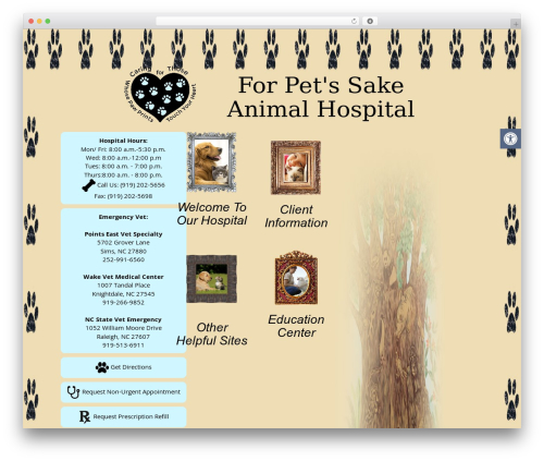 Lounge Custom Theme WordPress theme - forpetssakeanimalhospital.com