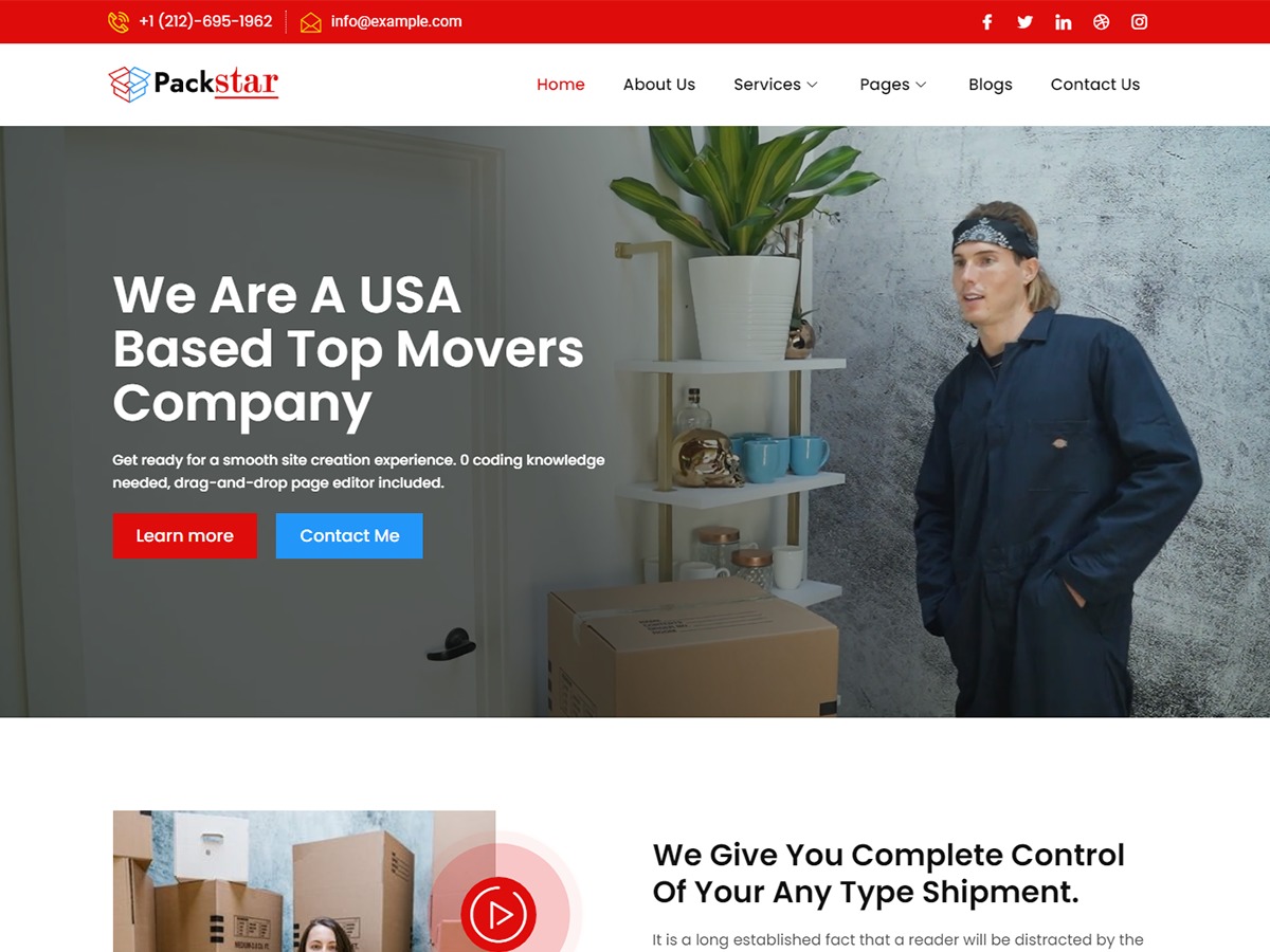 Packstar WordPress theme