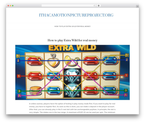 Parity WordPress theme - ithacamotionpictureproject.org