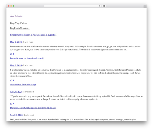 Pulitzer theme WordPress - bohariuc.ro Pulitzer theme WordPress - bohariuc.ro
