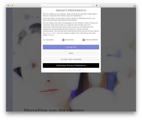 Theme WordPress GeneratePress - marcellinavandergrinten.de