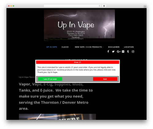 Agy – Age verification for WooCommerce (content-warning-v2) free WordPress plugin - up-in-vape.com Agy – Age verification for WooCommerce (content-warning-v2) free WordPress plugin - up-in-vape.com