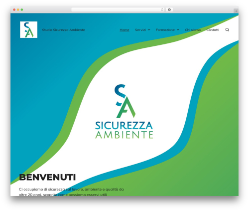 WordPress theme Chaplin - sicurezzaambiente.it
