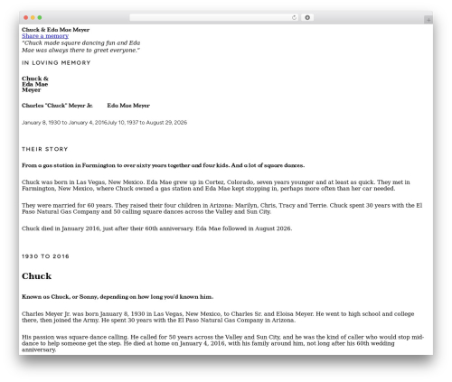 WordPress theme Etch Theme - charlesmeyer.com