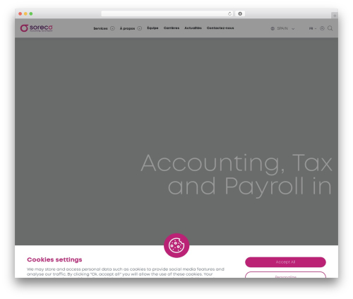 WordPress theme Soreco - soreco-spain.com