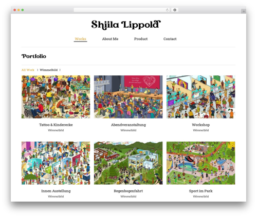 WordPress website theme Cufo - shiilalippold.com