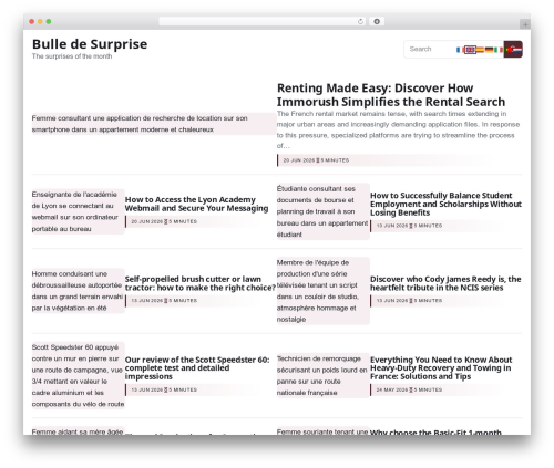 Esteem WordPress theme - bulledesurprise.com