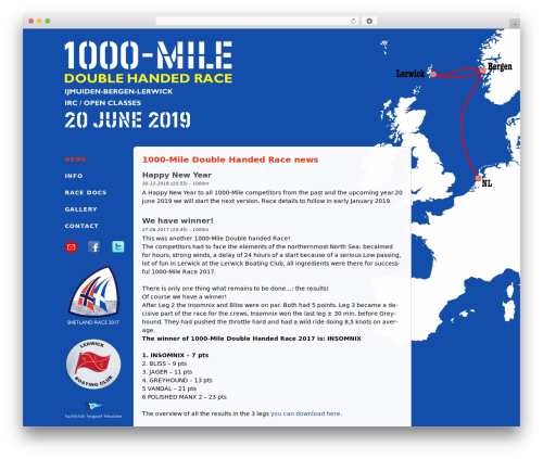 Publish WordPress theme - 1000mile.com