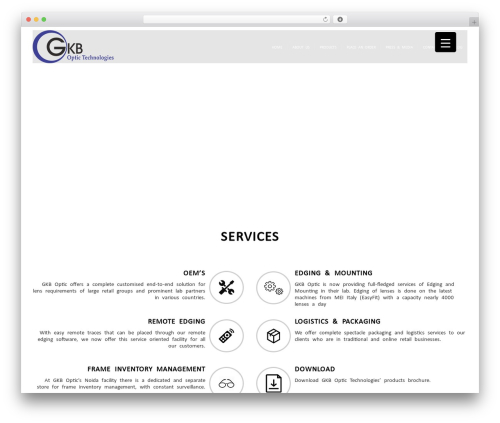 SimpleFlex WordPress theme - gkboptic.com