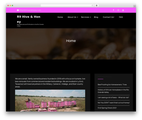 Teczilla theme WordPress free - r9hiveandhoney.com