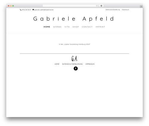 Theme WordPress Divi - gabriele-apfeld.de