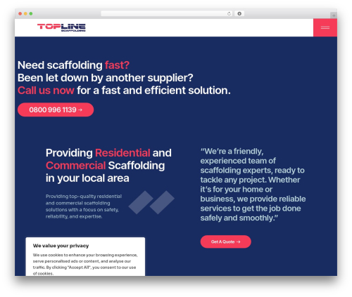 WordPress theme FreightExpress - toplinescaffolding.co.uk