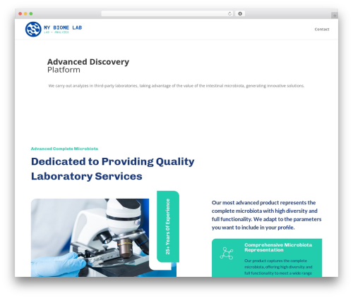 WordPress theme Divi - mybiomelab.com