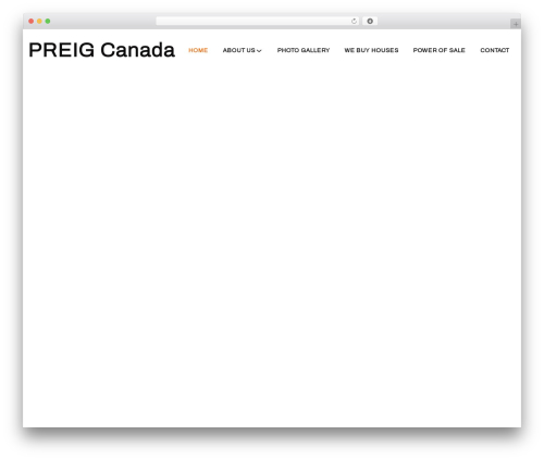 WordPress theme Elevate - preigcanada.com
