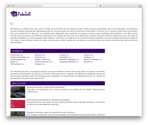 WordPress theme generic-site - sitedannuaire.info
