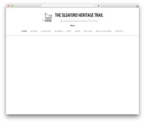WordPress theme Themify Bold - sleafordheritage.co.uk