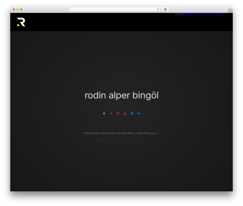 WordPress theme Uncode - rodinalper.com