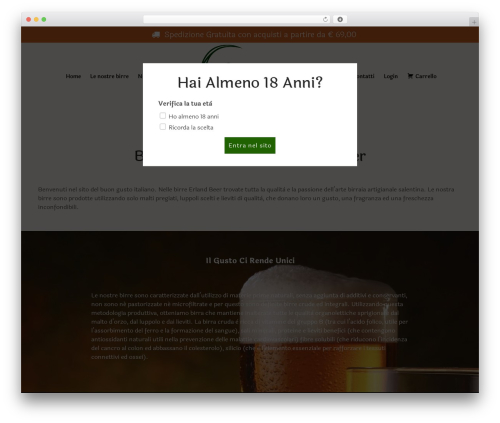 WordPress theme Wine - birraartigianaleerland.com